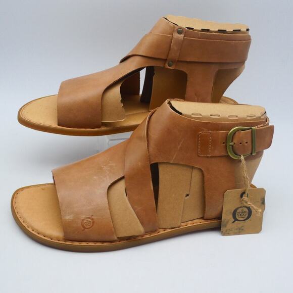 Born Shoes - NEW Born Marlowe Women's 11  Sandals Brown Tan Leather Fisherman Cottage Core